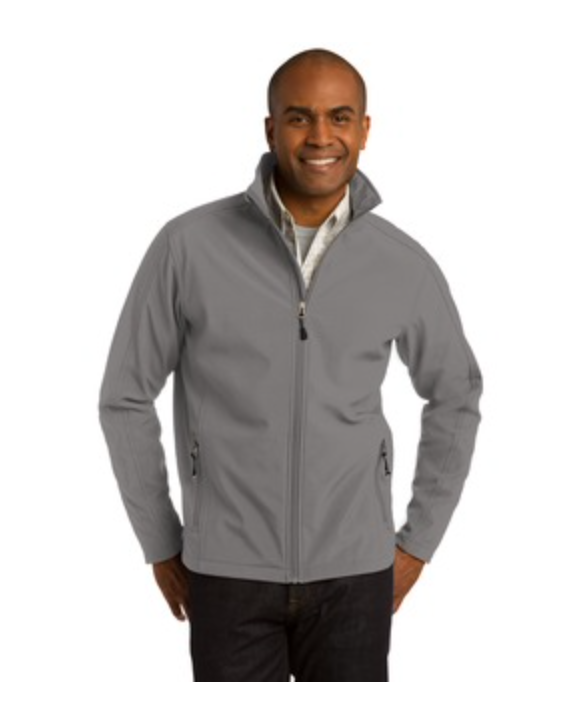 Men's  Port Authority Core Soft Shell Jacket in Deep Smoke Main Image